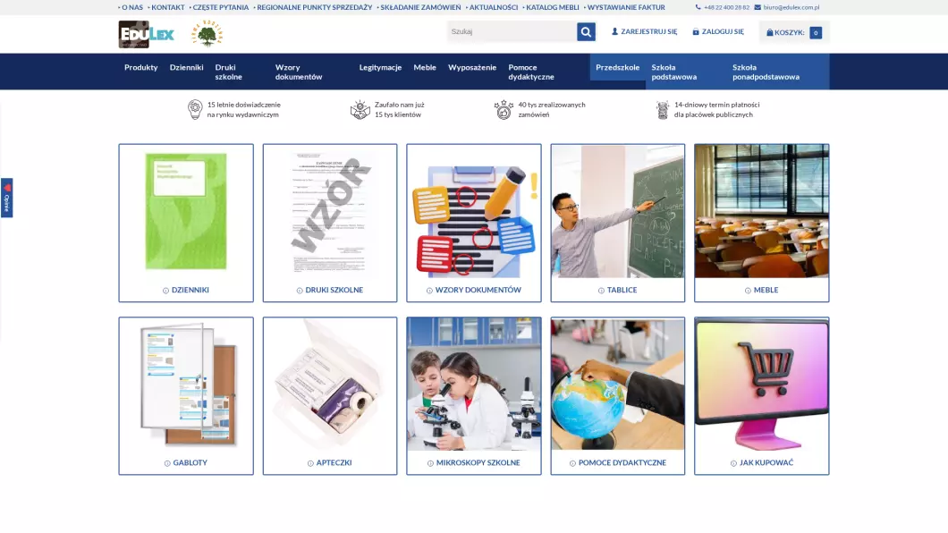 Wydawnictwo internetowe Edulex - podgląd